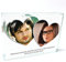 ShopQuality4U Two Pictures with Heart Frames and Custom Text Personalised Printed Large Crystal Block (13 x 9cm), Custom Photo Glass Block, Birthday Present