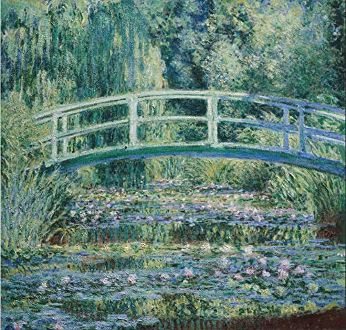 XCSQTYMY Peinture par numéro Kits Claude Monet-Le pont japonais (L’étang aux nénuphars) Cadeau de Peinture à l'huile de Toile numérique Bricolage pour Enfants étudiants