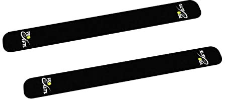 Pro Elite. Dos Protectores rugosos para Palas de Padel. Color Negro. 40 * 3,7 * 0,6m.m. Fabricamos en España.