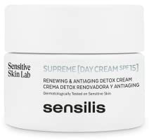 Sensilis - Supreme Tagescreme, Restrukturierende Pflege für trockene und normale Haut, Elastizität und Faltenreduktion, Hyaluronsäure, Arganöl, Antioxidantien, Moringa oleifera, Ocean Respect - 50 ml