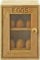 MUSAN 2 Tier Wooden Chicken Egg Cabinet - Dozen (12) Eggs Container Storage Holder Box - Kitchen Display Natural Cupboard Stand Rack - Freestanding Easy Close Door Wire Mask, 25x18x12cm