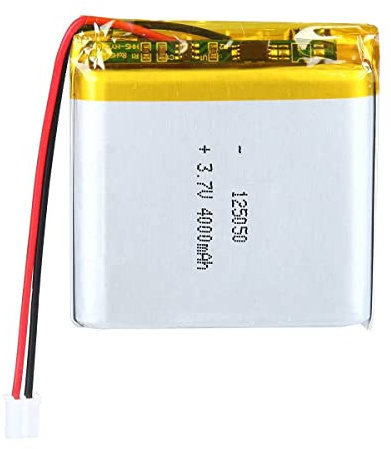 3.7V 4000mAh 125050 Lipo Battery Rechargeable Lithium Polymer ion Battery Pack with JST Connector,1 PCS