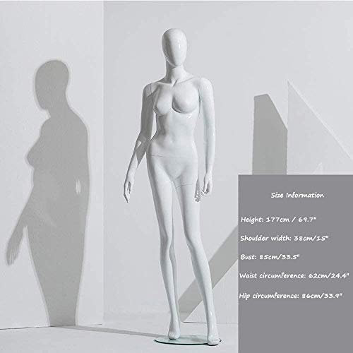 TAISK Professionelle weibliche Schaufensterpuppe Ganzkörper sitzend weiblicher Körper Bekleidungsgeschäft Schaufensterständer Dummy Frauen Hochzeitsmodell (C)