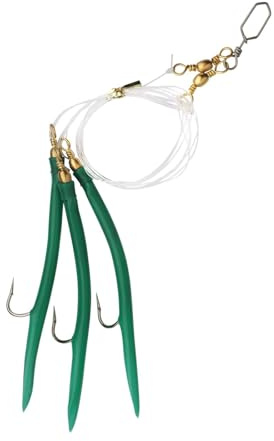 Shakespeare Salt Rig Fishing Rig (Green - Hook Size-8/0)