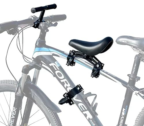 NELOMO Front Mounted Bicycle Seats for Children Kids Handlebars Foot Pedals Set Mountain Bike Child Seat Kids Bike Seat Suitable for MTB and City Bicycles