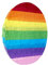 UNIIDECO Regenbogen-Piñata, klein, bunt, Osterei, mexikanische Piñata für Mädchen, Jungen, Erwachsene, Geburtstag, Party, Urlaub, Dekorationen