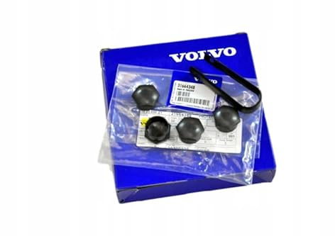 VOLVO Felgenschraubenkappen schwarz 4 Stück OE 31664348