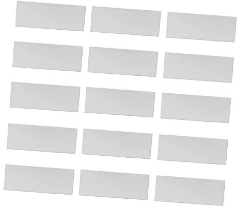 10 Stück Selbstgemacht Acrylspiegelstreifen, Rechteckig, Weiß