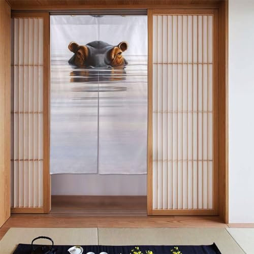 GeRRiT Verdunkelungsvorhänge mit Pferdemotiv, für Schlafzimmer und Wohnzimmer, 2 Paneele, für Küche, Toilette, Badezimmer