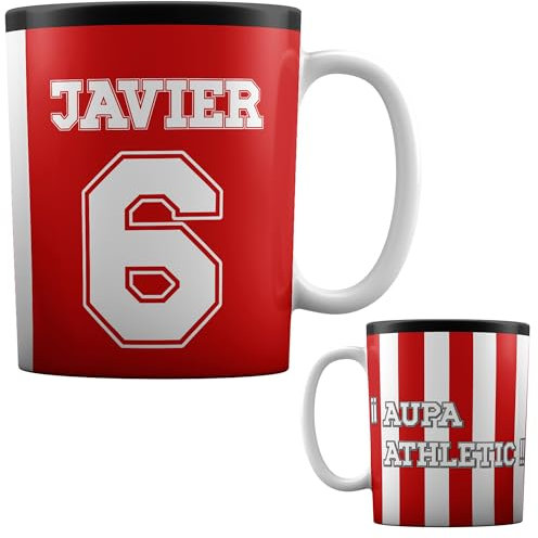 Taza Personalizada del Athletic de Bilbao con Nombre - Athletic- Equipo de Fútbol - Taza Cafe Aupa Athletic- Regalo Original - Cerámica Blanca