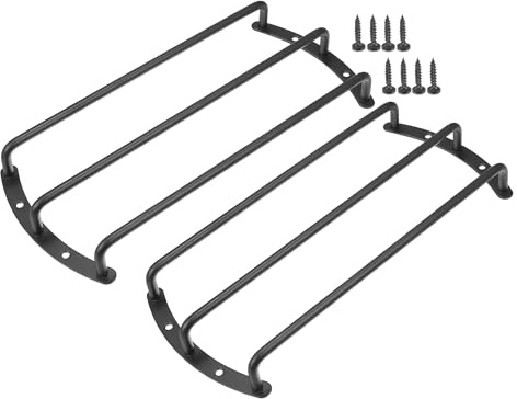 VekAuto Rejilla de Altavoz Universal de Hierro Negro de 10 Pulgadas para Audio de Altavoz Subwoofer - Paquete de 2