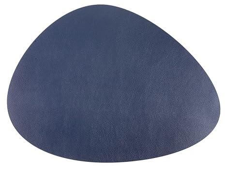 Lacor - 66846 - Ovales Bosco-Tischset, 100% recyceltes Leder, Made in Spain, handgefertigt, langlebig und widerstandsfähig, Oeko-TEX-Zertifiziert, Dicke 1,6 mm, 45x35cm