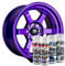 AutoFullCar Felgen-Pack - Full Colors by Full Dip - Permanente Acrylfarbe - Sprühformat 400 ml/u. - Enthält Sprühlack, Farbe und Lack, glänzend oder matt (violett)