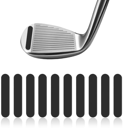 IGXX 10 Pcs Golf Weighted Lead Tape, Golf Lead Tape,Adhesive Lead Tape Set,Add Swing Weight Lead Weighted Tape,Weighted 3g Adhesive Lead Tape for Tennis Racket and Golf Club(Black)