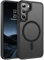 BENTOBEN Cover Magnetica per Samsung Galaxy S22 6.1 Pollici, Custodia Posteriore Traslucida Opaca Sottile Rigida in PC, Protezione per Fotocamera Telaio in Metallo, Resistente ai graffi, Nero