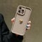 JUSTPRETTYCHIC 3D Gold Heart Silicone Soft Phone Case - Shockproof Candy Matte Cover for iPhone 14/15/16 Plus, Pro, Max Coffee/Iphone 14 Plus