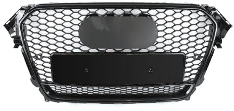 Mptuned Kühlergrill RS4 stil Grill glänzend schwarz kompatibel für Audi A4 B8 2009 2010 2011 2012