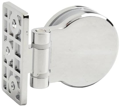 Zinc Alloy Glass Door Hinge Modern Shower Screen Fixing Clamp Wall Holder for Bathroom Mirror 5-12mm Thick(Single Side Hinge)