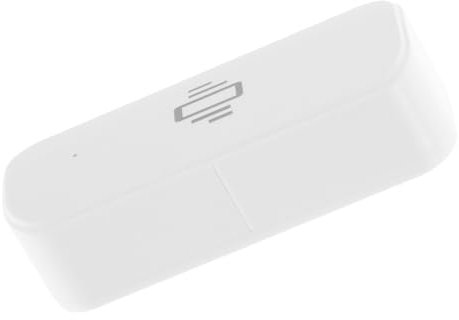 DOITOOL Zigbee Vibrationssensor Weiß mit Abs Material für Echtzeitüberwachung und Präzise Schwingungserkennung für Haussicherheit und Büroanwendungen