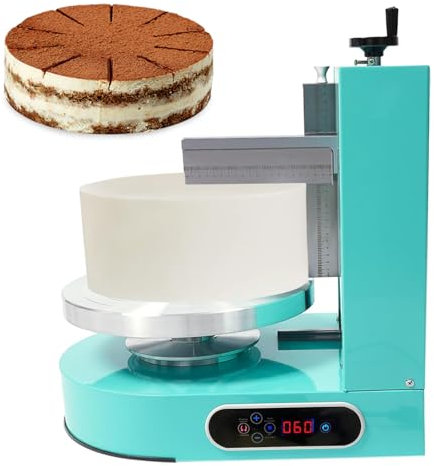 ZEEKYFOR Máquina para Untar y Esparcir Crema para Pasteles, 220 V, 200 W, 4-12 Pulgadas, para Decorar Pasteles de Cumpleaños, Plato Giratorio Eléctrico para Pasteles,B