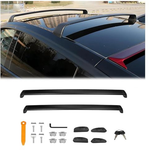 Porte-Bagages Barres Toit Pour Tesla Pour Modèle Y Pour Modèle 3 2020-2022 2023 2024 Barres Transversales Toit Verrouillables Chargement 165lbs Barres Toit Porte-bagages Vélo Voiture Barres Toit(3 202