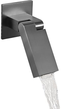 Billg Waschtischarmatur Unterputz, Wand Unterputz Wandarmatur, Wasserhahn Wandmontage für Waschtisch & Waschbecken, Mischbatterie Waschbecken Wassersparend,