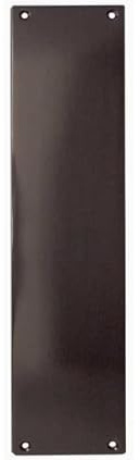 Kooples Hardware Dark Bronze Raised Finger Plate Push Panel for Internal Doors