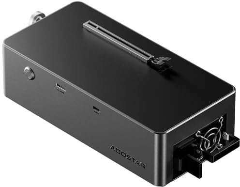 AOOSTAR AG02 Station d'accueil EGPU avec bloc d'alimentation 800 W, OCuLink + port USB4 et support TGX Hot-Swap – Design à cadre ouvert, compatibilité universelle avec GPU pour mini PC/ordinateur