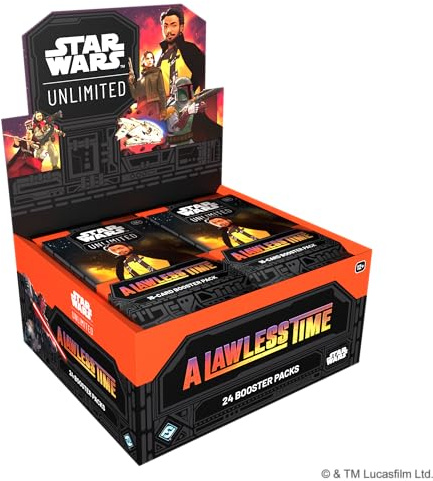 Asmodee, Star Wars: Unlimited Trading Card Game – A Lawless Time | Booster Display (24 Booster Packs), TCG für Kinder und Erwachsene, Alter 12+, 2+ Spieler, 20 Minuten, Englisch