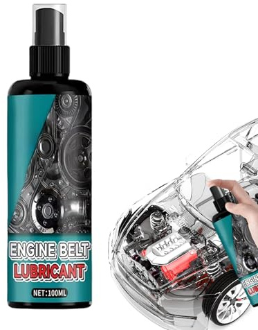 Riemenpflegemittel Geräuschreduzierer Zur Ruhigstellung | 100ml Auto Riemenpflegespray Gegen Quietschen Für Antriebsriemen Von Generator Klimakompressor Lkw Pickup Motorrad SUV