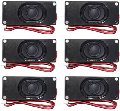 6PCS Lautsprecher 3 Watt Lautsprecher, Mini Lautsprecher Für Elektronische Anwendungen, Mit Kabel Als Passive L-autsprecher Für Audio Projekte, L-autsprecher 3 Watt Für Vielseitige Nutzung