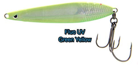 SavageGear CUILLER A Jigger Savage Gear Seeker ISP - 23G - 23, A l'unité, Fluo UV Green Yellow, 9.8