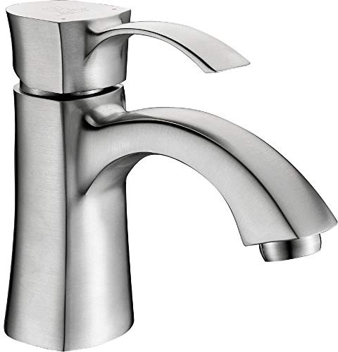 Single Loch Einhand Wasserhahn – Nickel gebürstet – ALTO SERIE l-az012bn – anzzi