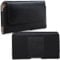 XiRRiX Leder Handy Tasche 2.4 4XL Gürteltasche kompatibel mit Samsung Galaxy A51 A52 A31 M21 M31 / S20 FE/Gigaset GS4 / Sony Xperia L4 / Xiaomi Mi Note 10 Lite - Gürtel Herren Handytasche schwarz