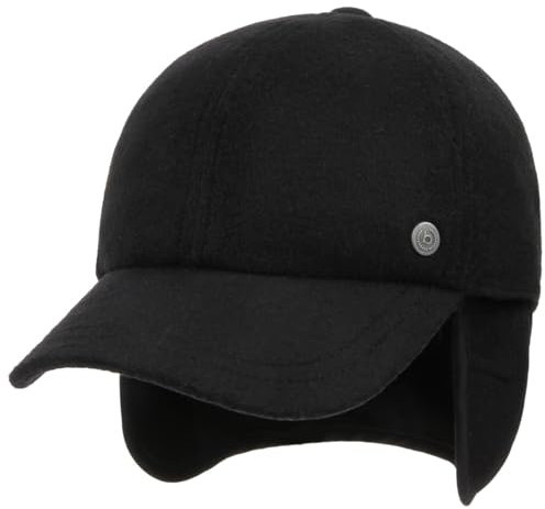 bugatti Windstopper Gore Baseballcap Baseballkappe Windschutz Nackenschutz Wollcap Wintercap (56 cm - schwarz)