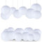 12er Lampions Papierlaterne, LISOPO Weiße Papier Laterne Lampenschirm Lampion Runde Laterne Papierlampions zum Dekorieren von Leuchten Dekoration