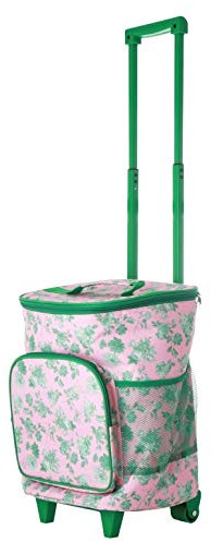 Rice Einkaufstrolley, isoliert, Rosa / Grün, Maße: 38 x 26 x 30 cm, Fassungsvermögen: 22 l