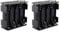 HALJIA 2PCS 12V 8 x AA Battery Holder Case, 8 x 1.5V 12V Plastic Battery Storage Box Double Deck Back to Back 8 Slots Battery Box Black