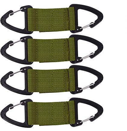 Multifunktion Schlüsselanhänger, 4 PCS Gürtel karabiner Halter Outdoor Karabinerclip für Outdoor Camping Camping