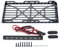 AXspeed Gepäckträger Träger Kleiner Dachträger mit LED-Licht für 1/24 Axial Scx24 AXI00002 JLU CRC RC Auto