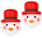 2 Stück Weihnachten Schneemann Veranda Lichtabdeckungen Gute Lichtdurchlässigkeit Lampenabdeckungen für Vorgarten, Garagen, Garten, Veranda, Lampe, Weihnachtsdekoration (rot)