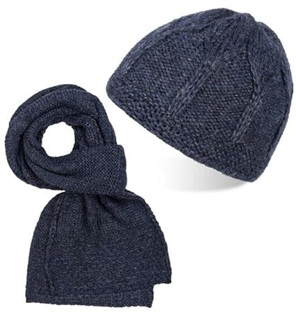 WINTERSET MARINE MUTZE A-01 MIT WINTERSCHAL D-03 AUS WOLLE PAOLO PERUZZI ZZ-09-DB