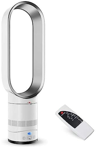 SABYDICAR 16 inch Tower Fan,Quiet bladeless Fan with Remote Control Household Energy-Saving air Purifier Fan Desktop Electric Fan for Summer, Bedroom, Office, 90 Degree Rotating,Easy Operation
