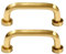 Schrankgriffe Massiver Messing Möbelgriffe Gold 35mm-320mm Lochabstand Schubladengriffe Vintage Schrank Türgriff Shabby Torgriff mit Schrauben Schranktüren und Kommodenschubladen (64mm/2.5in)