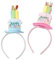 YGCHEN Geburtstagshut Haarreif Happy Birthday Partyhüte Haarbänd Kerzen Torte Mini Hut Stirnband Baby Geburtstag Plüschhut Tiara Geburtstagskrone Haarschmuck 2 Stück