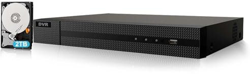 Anpviz H.265+ 3K Lite CCTV DVR 8 Channel with AI Motion Detection, 6MP Hybrid Capability 5-in-1(Analog/AHD/TVI/CVI/IPC) Surveillance DVR, Supports 8CH Analog and 2CH IP Cameras (with 2TB Hard Drive)