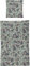 Irisette Bettwäsche Mako-Satin grün-anthrazit Größe 135x200 cm (80x80 cm)