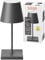 SIGOR Nuindie 2.0 mini - Dimmbare kleine LED Akku-Tischlampe Indoor & Outdoor, IP54 spritzwassergeschützt, Höhe 25 cm, aufladbar mit USB-C, 12 h Leuchtdauer, graphitgrau