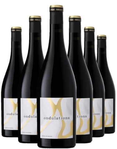 Ondulations - AOP Côtes de Bourg - Vin Rouge - Millésime 2020 - Terra Vitis - Lot de 6 bouteilles x 75 cl