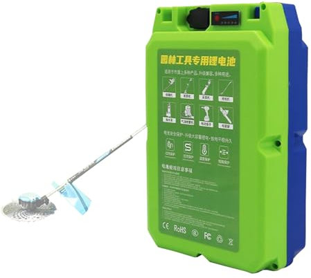 SSCYHT 24V 30Ah speziell für Gartengeräte Lithium-Akku 48V 24V 20Ah 16Ah 12Ah Li-Ionen-Akku mit Ladegerät für Teepflücker elektrischer Rasenmäher Ersatzakku,48v 12ah